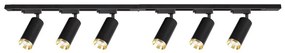 Faretto per sistema a binario MICA 6xGU10/10W/230V nero/oro
