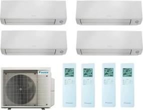 Climatizzatore Quadri Split Reversibile Daikin Perfera All Season A+++/A++ 2x9000+2x12000 BTU Inverter Wi-Fi (4MXM80A + 2xFTXM25A + 2xFTXM35A)