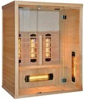 Sauna infrarossi 3-4 posti full optional 150x110x190cm Relpunt Glassine