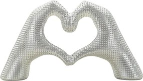 Scultura Lover Silver Cm 25X7,5X13,5