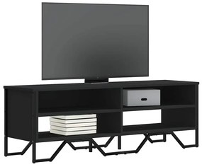 Mobile Porta Tv Nero 122x34x41 Cm İn Legno Multistrato /