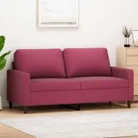 Divano a 2 Posti Rosso Vino 140 cm in Vellutocod mxl 109413