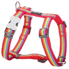 Imbracatura per Cani Red Dingo Rainbow 25-39 cm Multicolore