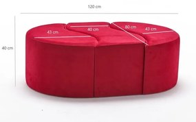 Sgabello rosso Alya - Artie