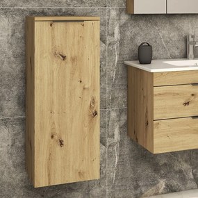 Pensile bagno sospeso 85 cm in rovere naturale | LAC-EFESTO-80 - KAMALU