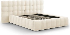 Letto Bali T imbottito in velluto - 140×200 cm