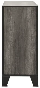 Armadi portaoggetti 2 pz grigi 72x36x82 cm metallo e mdf