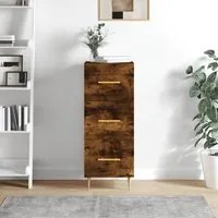 Credenza Rovere Fumo 34,5x34x90 cm in Legno Multistratocod mxl 81413