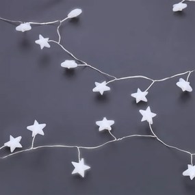 Brilagi - Catena luminosa natalizia a LED 40xLED/3xAA 1,8m bianco caldo stelle