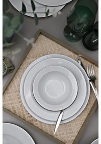 Set da tavola 18 pezzi in porcellana bianca