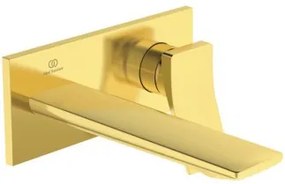 Ideal Standard Conca Miscelatore Monocomando Lavabo Parete 180 Mm Oro Spazzolato