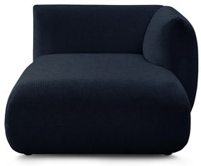 Modulo divano in velluto a coste blu scuro (angolo destro) Lecomte - Bobochic Paris
