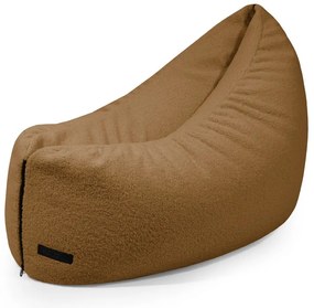 Pouf a sacco per bambini marrone con rivestimento in bouclé Clip Clap 90 – SLOWDOWN