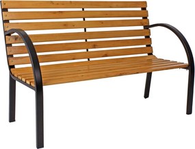 Panchina da giardino in legno con struttura in acciaio Bellevue - Garden Pleasure