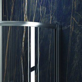 Box doccia 90x90cm semicircolare vetro trasparente anticalcare KF2000 - KAMALU