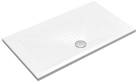 Piatto doccia in ceramica PUNTO bianco L 140 x L 80 x H 3.5 cm lucido