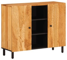 Credenza 90x33x75 cm in legno massello di acacia