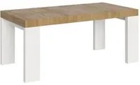 Tavolo da Pranzo Roxell 180x90 Allungabile fino a 284 cm in Nobilitato Colore: Quercia Bianco