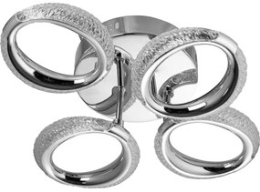 Plafoniera LED 4xLED/14W/230V 3000-5000K 37x43 cm cromo lucido