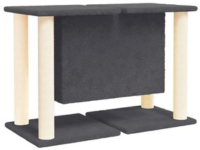 Albero per gatti con tiragraffi in sisal grigio scuro 50 cm