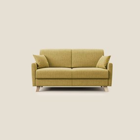 Edgar divano letto matrimoniale in tessuto felis impermeabile T03 giallo