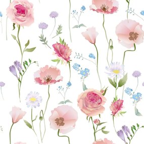 Carta da parati – Fiori romantici