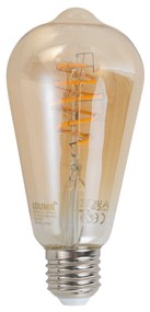 Lampadina LED dimmerabile Smart E27 ST64 Ambra 4.9W 320lm 2500K