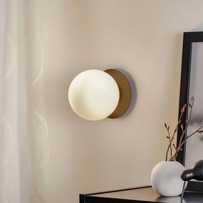 EMIBIG LIGHTING Applique Minerva K1 con bordo in metallo nero
