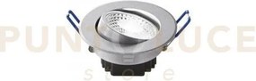 Incasso led orione nikel tondo 7w 650lm 4000k 8,7x5,7cm