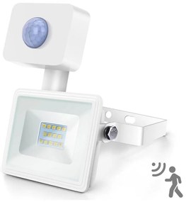 Aigostar - Proiettore LED con sensore LED/10W/230V 4000K IP65 bianco