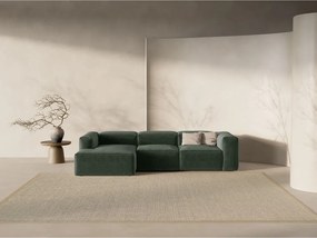 Divano angolare verde (con penisola a sinistra/con chaise lounge) Bergamo – Cosmopolitan Design