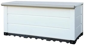 Baule GAROFALO EVO 230 in pvc bianco e beige L 123 x H 56.7 cm
