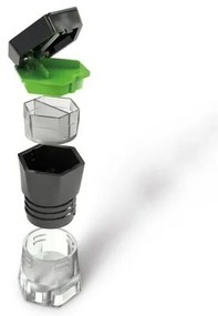 Vitility - Dispenser e taglierina 5-in-1 per pillole, nero