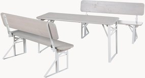 Set di mobili pieghevoli per bambini da esterno con schienale Roba, set da 3