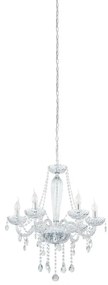 Lampadario Neoclassico Basilano 1 cromo 6x E14 Ø72cm EGLO