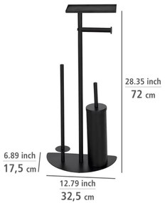 WENKO 26060100 - Set WC COSENZA 32,5x72 cm nero