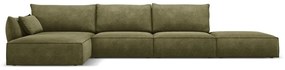 Divano angolare verde (angolo sinistro) Vanda - Mazzini Sofas