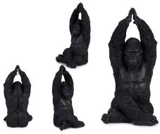 Statua Decorativa Gorilla Nero 18 x 36,5 x 19,5 cm