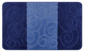 Set di 2 tappetini da bagno blu Madame Coco Bloom - Foutastic