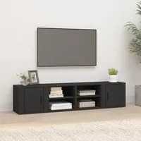 Mobili Porta TV 2 pz Nero 80x31,5x36 cm in Legno Multistrato 819439