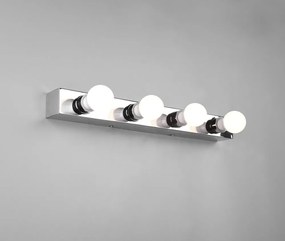 Lampada da parete in argento lucido Theatro - Trio