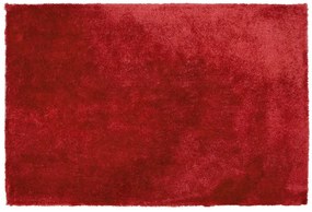 Tappeto shaggy rosso 160 x 230 cm EVREN Beliani