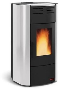 Termostufa a pellet 19 kW La Nordica-Extraflame mod. Raffaella Idro 2.0 argento