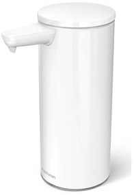 Dispenser di sapone bianco in metallo touchless 266 ml - simplehuman