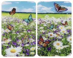 Coprifuoco in vetro temperato in set da 2 52x30 cm Summer Meadow - Maximex