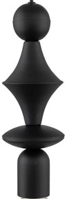 Lampadario a sospensione con filo TOWER 1xE27/15W/230V nero