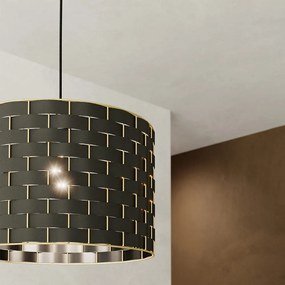 Lampadario Moderno Marasales Piccolo 1 Luce Acciaio Nero