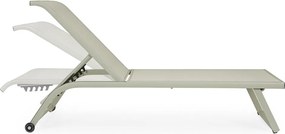 Sdraio da giardino grigio tortora in metallo regolabile Taylor – Bizzotto