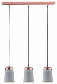 Paulmann 79626 - 3xE27/20W Lampadario a sospensione con filo NEORDIC STIG 230V