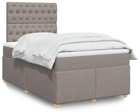 Giroletto A Molle Con Materasso Tortora 120x190 Cm İn Tessuto /